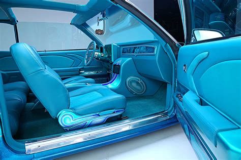 1979 Chevrolet Monte Carlo Teal Leather And Suede Interior - Lowrider