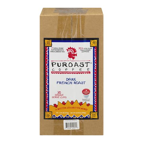Puroast French Dark Roast Low Acid Coffee Pods, 30 ct - Walmart.com - Walmart.com