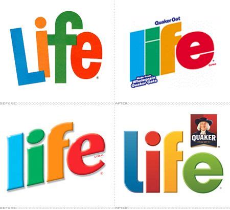 Cereal Logos, Life Cereal, Oats Quaker, ? Logo