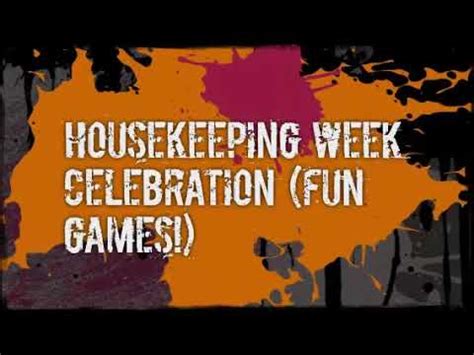 housekeeping week celebration (fun games!) (Created with @ - YouTube