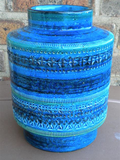 Bitossi Rimini Blue Vase Italian Pottery Vase 1960's Retro - a photo on ...