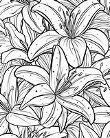 Printable Lily Coloring Pages sketch template