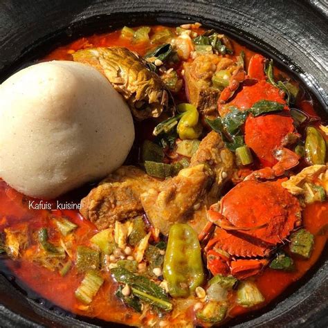 Banku and Okro Soup | African food, West african food, Ghanaian food