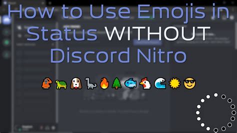 How to Use Emojis in Custom Status WITHOUT Discord Nitro - YouTube