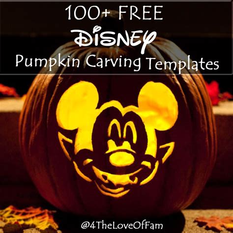 100+ FREE Disney Halloween Pumpkin Carving Stencil Templates w/ Images! - 4 The Love Of Family