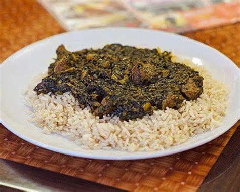 Africa Facts Zone on Twitter: "Sierra Leonean food, cassava leaf sauce.…