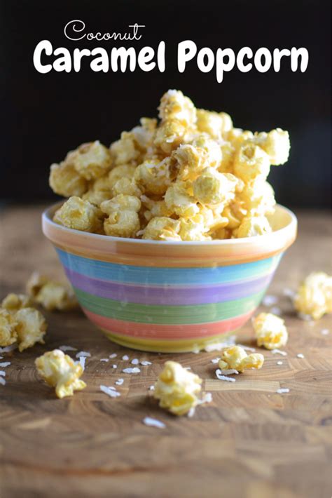 Coconut Caramel Popcorn - Simple, Sweet & Savory