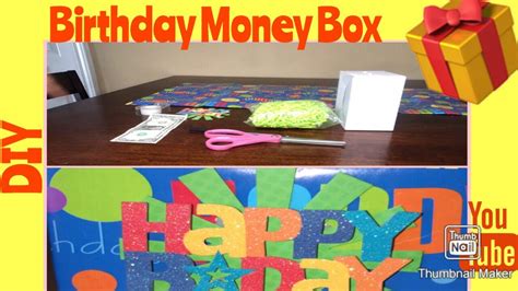 #DIY# How to Make THE EASIEST || Birthday Money Box - YouTube