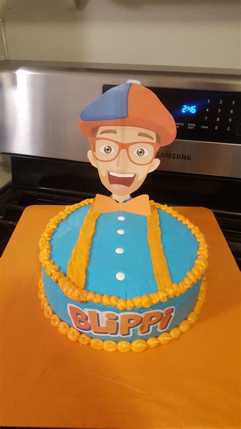 Blippi Birthday Cake | Diy birthday cake, 3rd birthday cakes, Cute birthday cakes