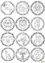 Zodiac Signs By Curvy Tribal coloring Page  Free Printable Coloring Pages sketch template