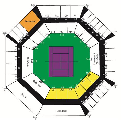 Indian Wells Tennis Garden Map | Fasci Garden