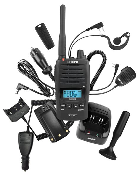 Uniden UH850S-DLX 5 Watt UHF Waterproof CB Handheld Radio – Deluxe Pack