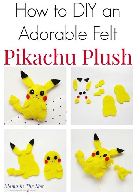 How to DIY an Adorable Pikachu Plush ! | Diy pokemon crafts, Pikachu plush, Pokemon diy