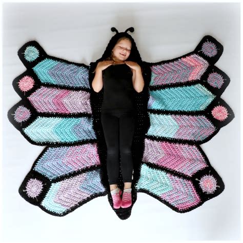 How to Crochet a Butterfly Blanket - MJ's off the Hook Designs