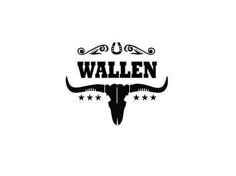 Wallen Bull Skull Svg Country Western Svg Western Bull Svg - Etsy Canada