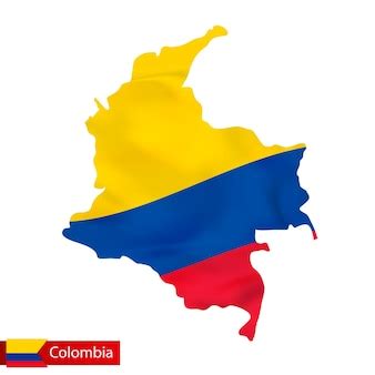 Mapa de contorno simple estilizado del icono de colombia. mapa de bosquejo azul de la ...