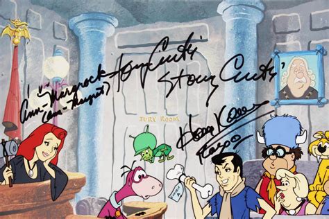 Hanna-Barbera Flintstones Cast Signed Original Hand Painted Cel JSA ...