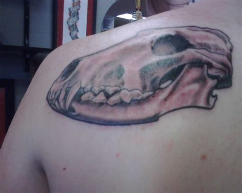 Dog Skull tattoo by demondictator on deviantART