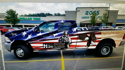 american flag vehicle wrap - Yulanda Humphreys