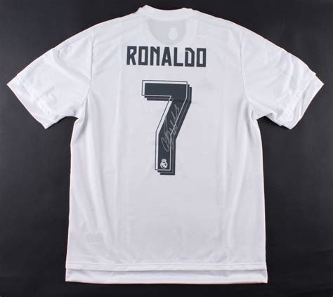 Cristiano Ronaldo Signed Real Madrid Authentic Adidas Soccer Jersey ...