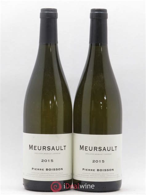 Acheter Meursault Pierre Boisson (Domaine) 2015 (lot: 22177)