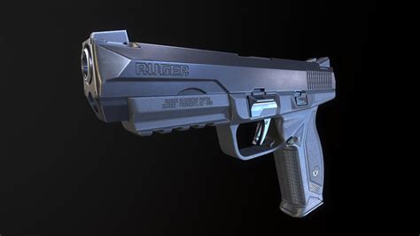 Gun blender pbr model - TurboSquid 1596744