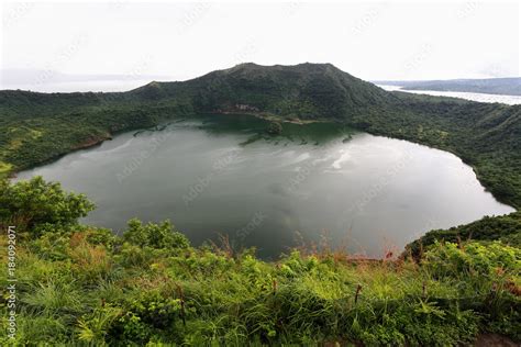 Vulcan Point Island inside Crater Lake. Taal Lake-Volcano Island ...