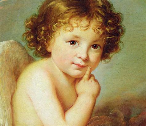 Cupid Painting by Elisabeth Louise Vigee-Lebrun