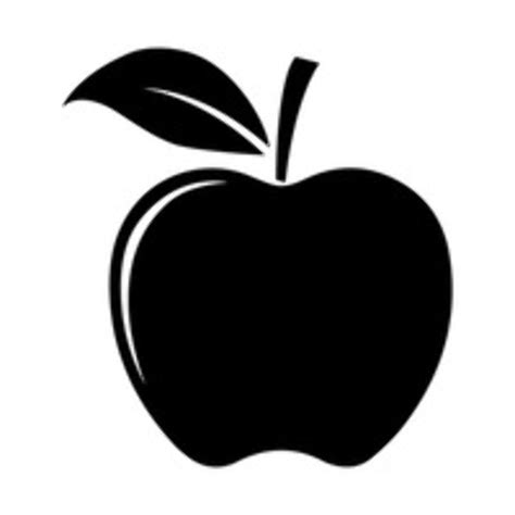 Download High Quality apple clipart black and white silhouette ...