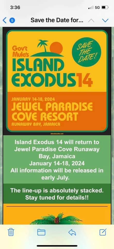 Gov't Mule Island Exodus 14