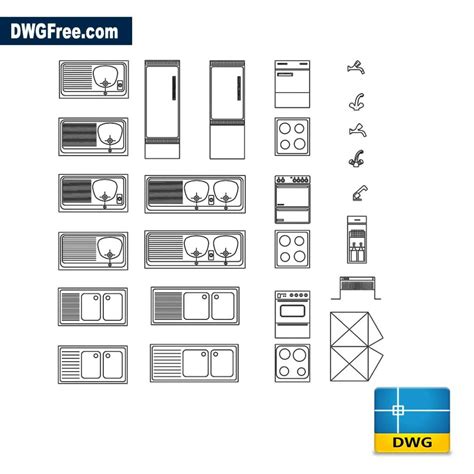 Kitchen Furniture CAD Blocks