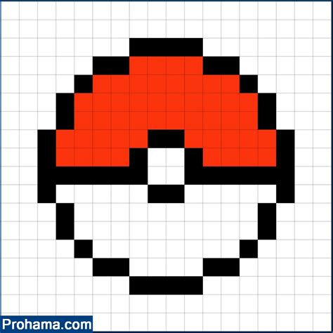 Pokeball Pixel Art | Pokemon Pixel Art