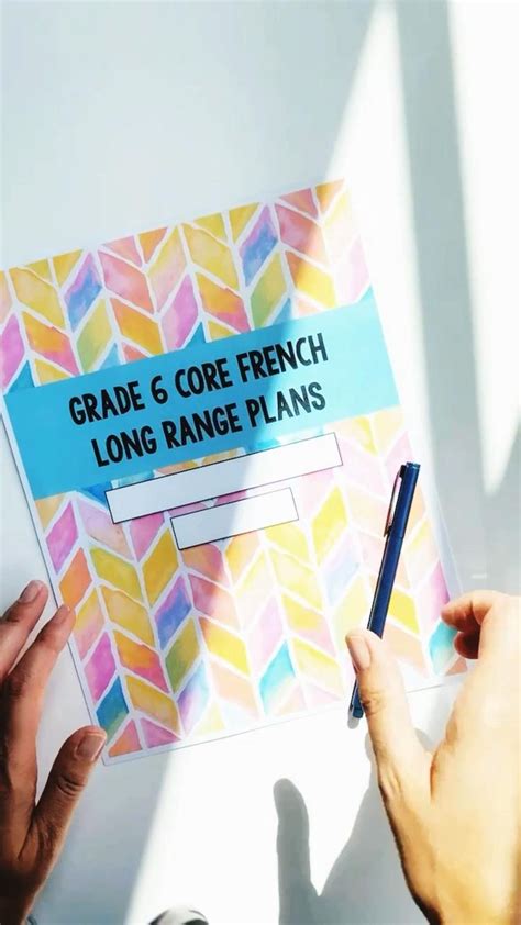 FSL Long range plans for grades 4 - 6 just print and go with suggested ...