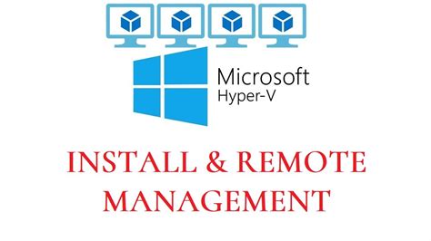 How to Install and Remote Manage HYPER-V Server in Workgroup - YouTube