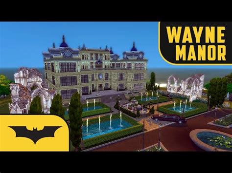 Wayne Manor (Nolan's Triology) | Unfurnished | Sims 4 | Speed Build | No CC | Brown Boy Builds ...