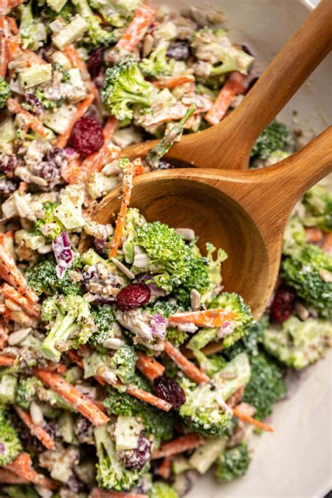 Crunchy Broccoli Salad | Dairy-Free + 7 Ingredients! - From My Bowl