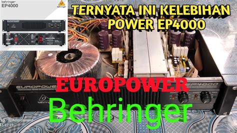 REVIEW POWER BEHRINGER EP4000 || PASTI BIKIN PENASARAN - YouTube