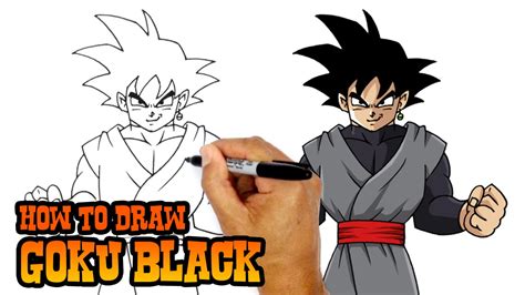 How to Draw Goku Black | Dragon Ball Super - YouTube