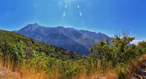 Hamongog Hiking Trail Mountain Views Below Lone Peak Wilderness ...