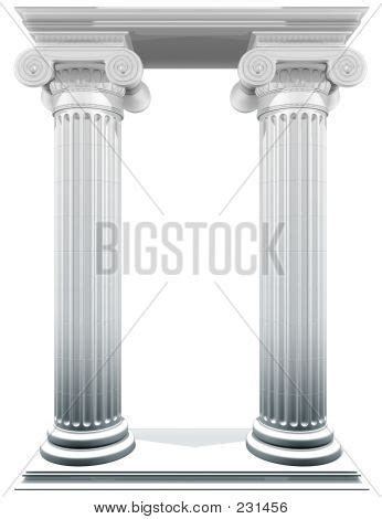 Ionic Columns Frame Image & Photo (Free Trial) | Bigstock