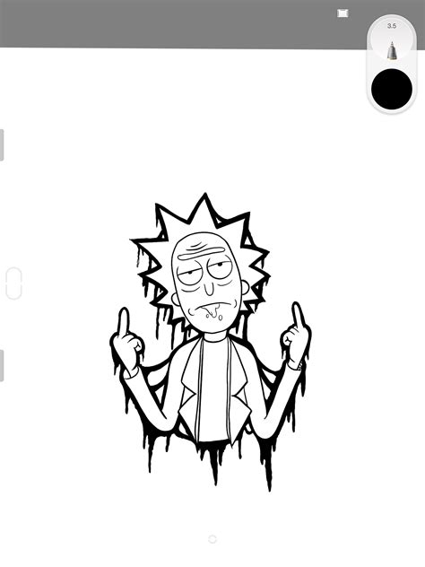 Rick and morty tattoo stencil photos