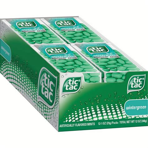 Tic Tac Mints, Wintergreen (Pack of 12) - Walmart.com - Walmart.com