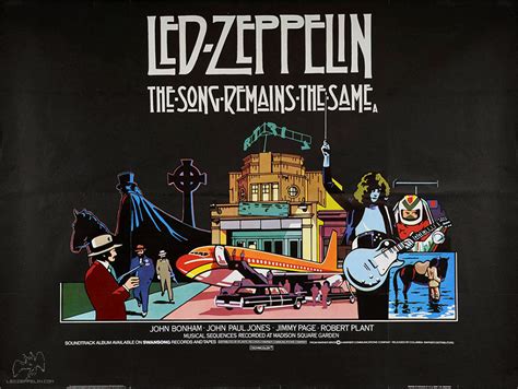 The Song Remains the Same - UK 'Quad' Theater Poster 1976 | Led Zeppelin