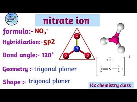 Bond angle, molecular geometry of NO3- (nitrate ion) , by Khushboo ...