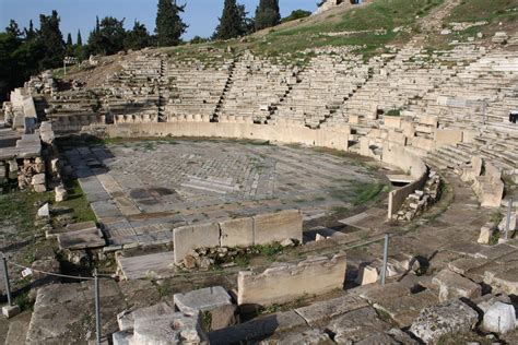 Theatre of Dionysos Eleuthereus-The most famous archaic playwrights such as Euripides, Sophocles ...