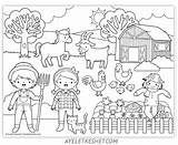 Cute And Fun farm coloring pages For Kids  Ayelet Keshet sketch template