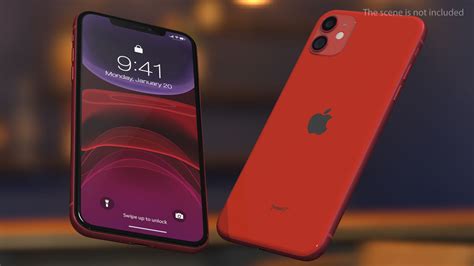 IPhone 11 Red 3D Model $39 - .3ds .blend .c4d .fbx .ma .obj .max ...