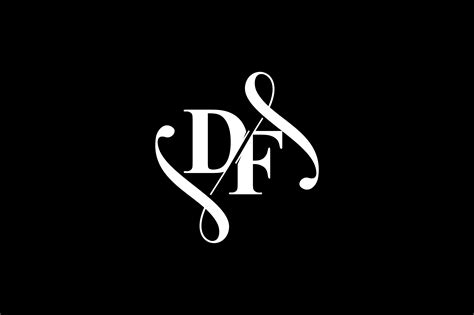 DF Monogram logo Design V6 By Vectorseller | TheHungryJPEG