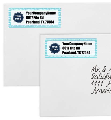 Logo & Company Name Return Address Labels (Personalized) - YouCustomizeIt