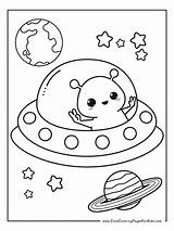 7 Space Coloring Pages Free Printable PDFs  Cute For Kids sketch template